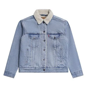 Куртка джинсовая женская Levi's Ex-Boyfriend Sherpa Trucker Jacket